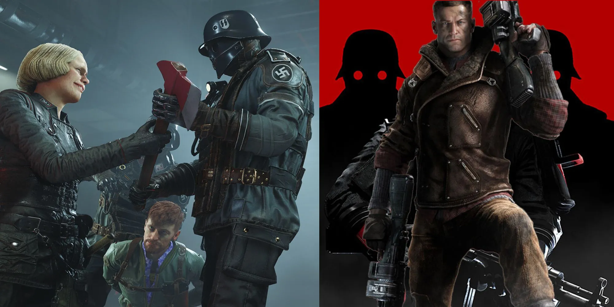 Logo Zenimax Machine Games Wolfenstein