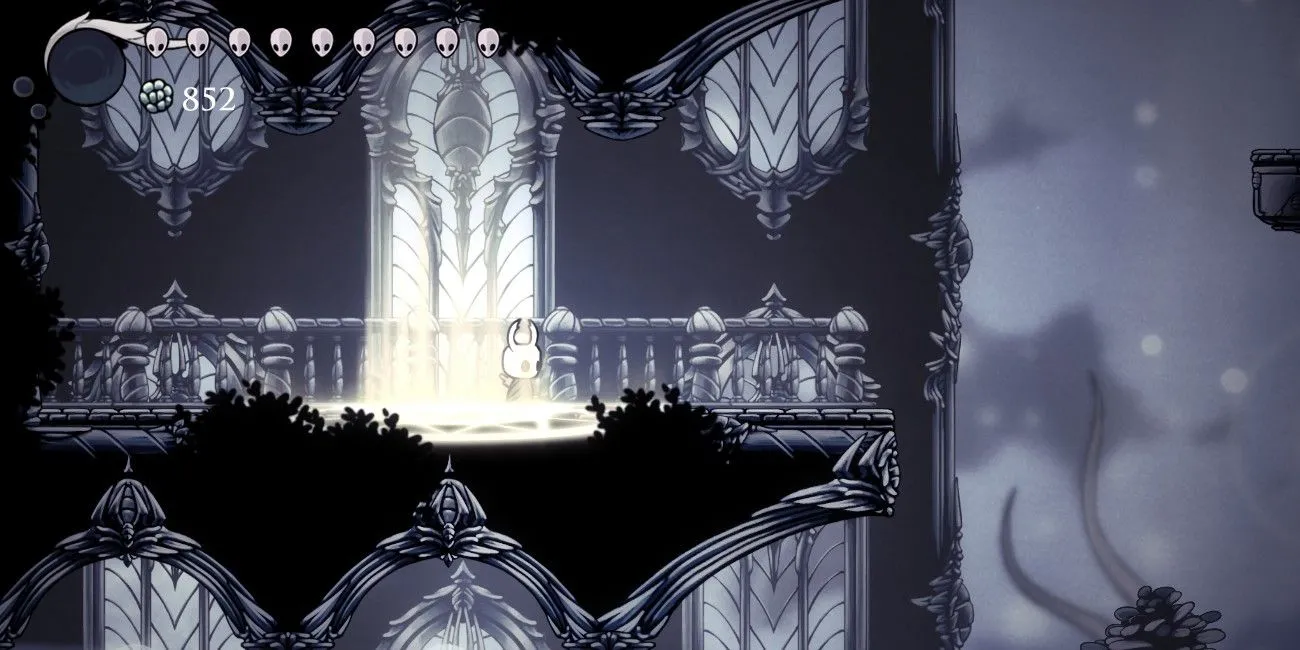 Lối vào khu vực White Palace trong Hollow Knight