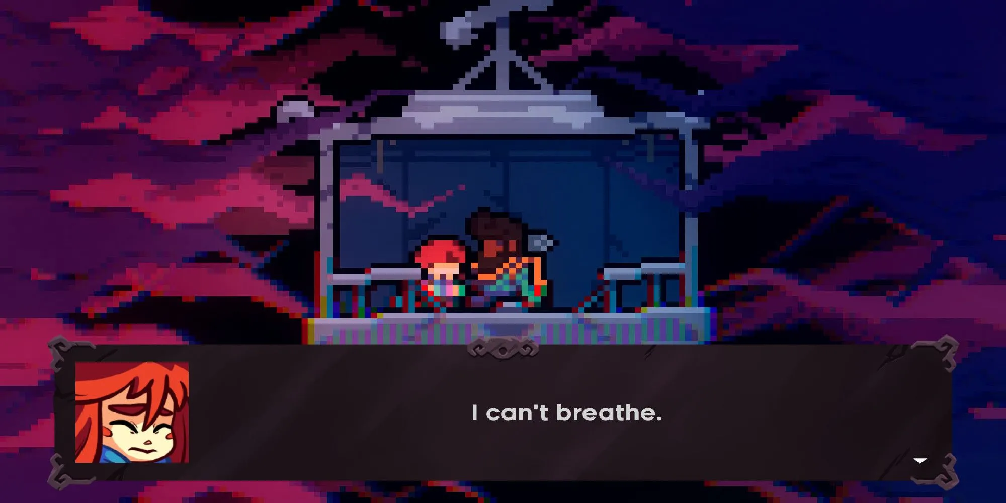 Madeline trong game Celeste, biểu tượng cho cuộc chiến với sức khỏe tinh thần khi leo núi.