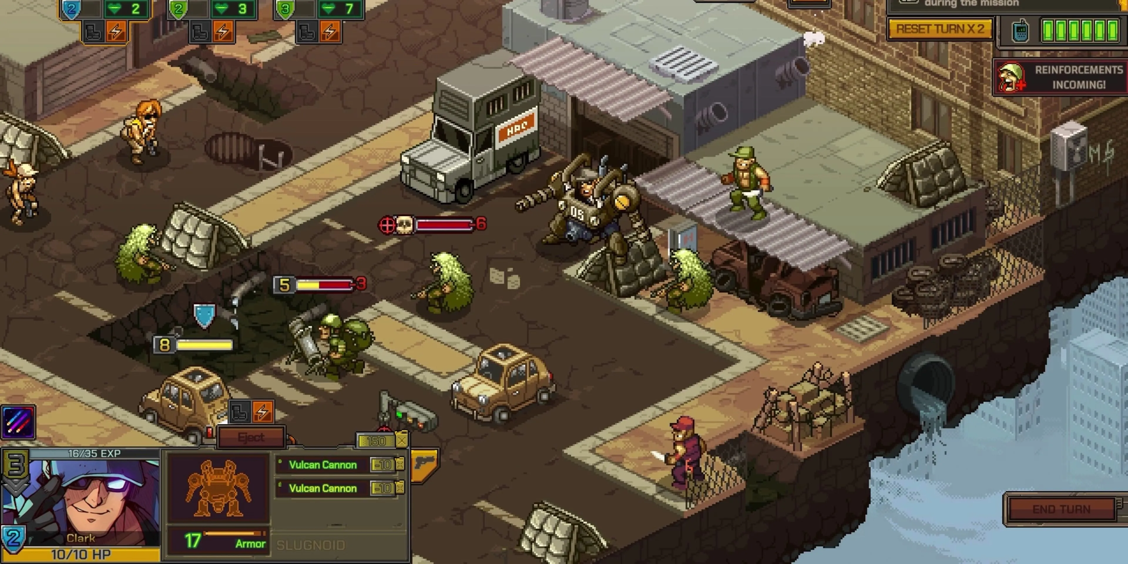 Màn hình gameplay của Metal Slug Tactics