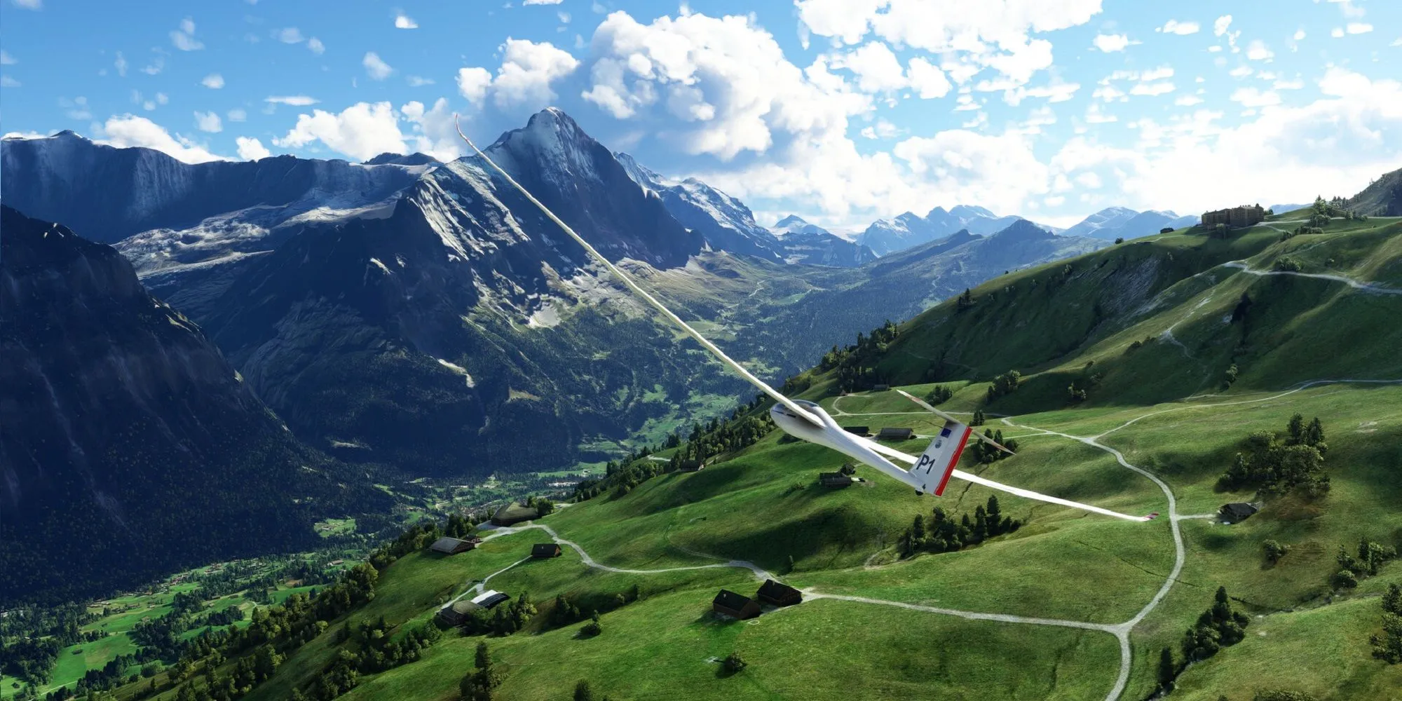 Máy bay di chuyển trên đường băng trong Microsoft Flight Simulator