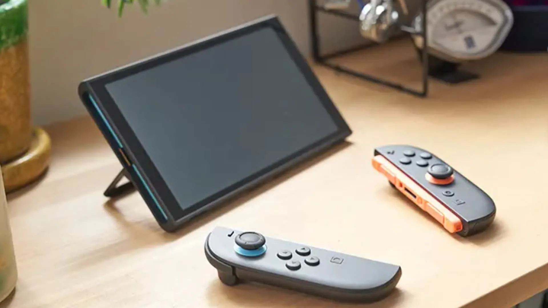 Máy chơi game Nintendo Switch 2 ở chế độ cầm tay, minh họa cách tùy chỉnh nút điều khiển game N64.
