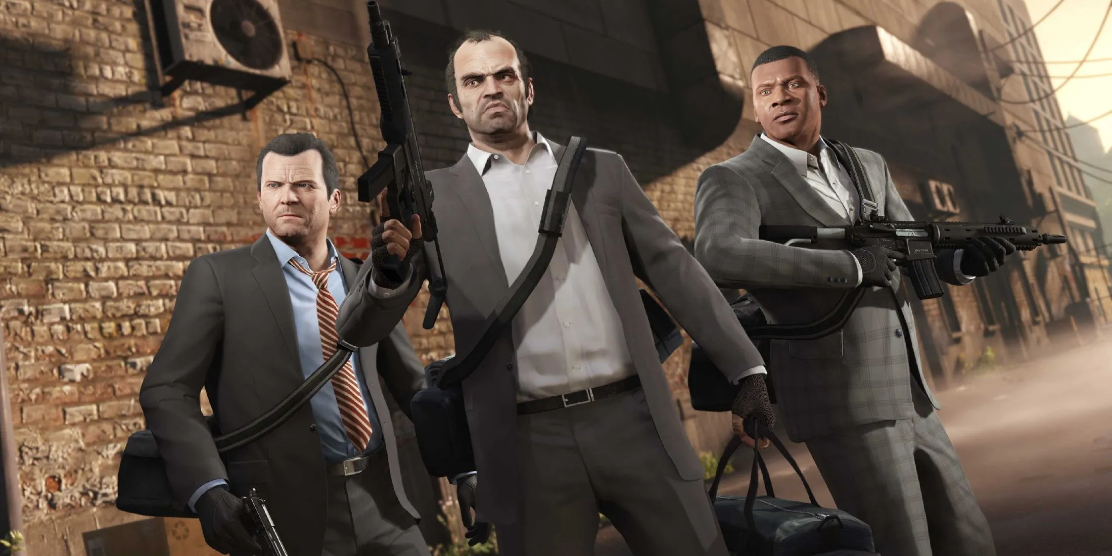 Michael, Trevor và Franklin, ba nhân vật chính có thể chuyển đổi trong Grand Theft Auto V