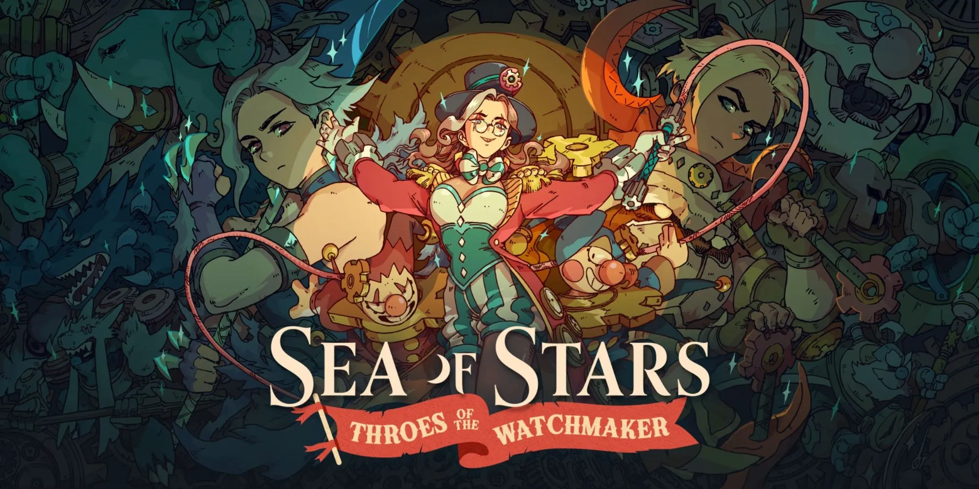 Một cảnh trong bản mở rộng Throes of the Watchmaker của Sea of Stars, có thể là môi trường mới hoặc nhân vật mới