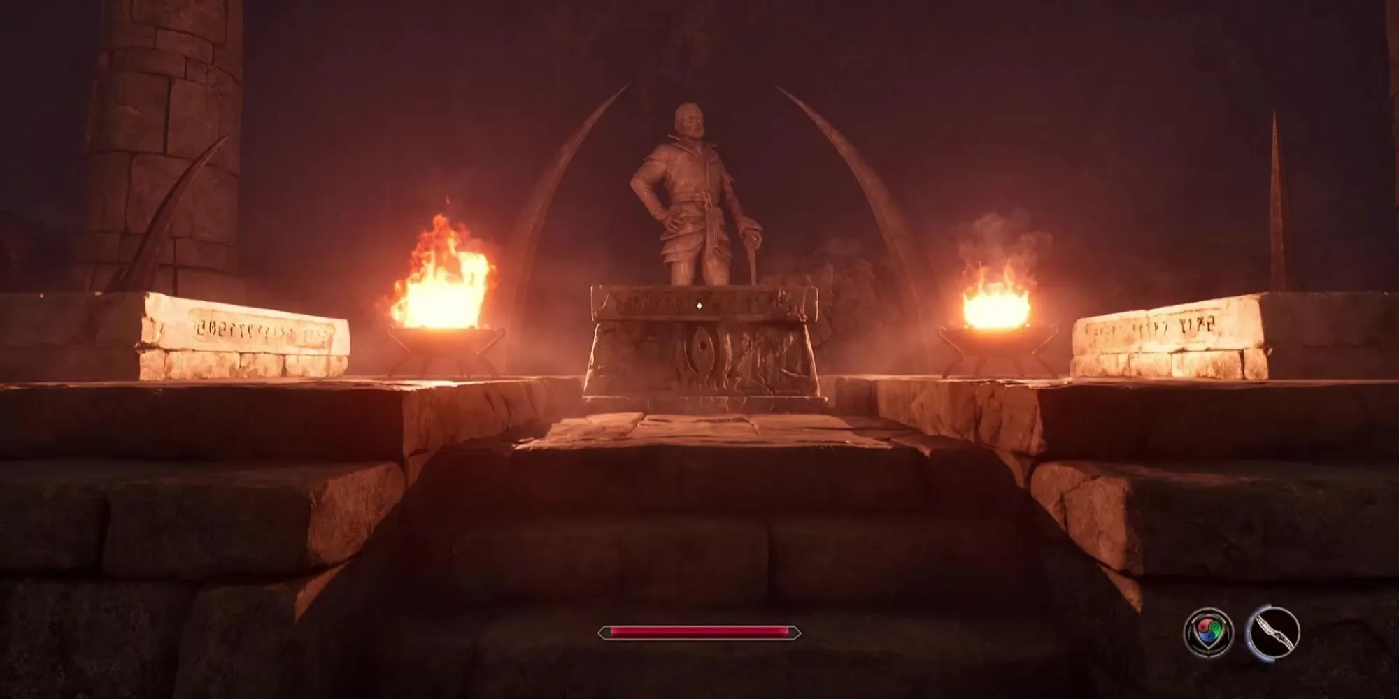 Bất ngờ lớn: The Elder Scrolls IV: Oblivion Remastered Lần Đầu Giảm Giá Mạnh Trên PS Store! 1 "Một cảnh trong game The Elder Scrolls IV Oblivion Remastered, cho thấy hai chiếc quan tài đá và bàn thờ."