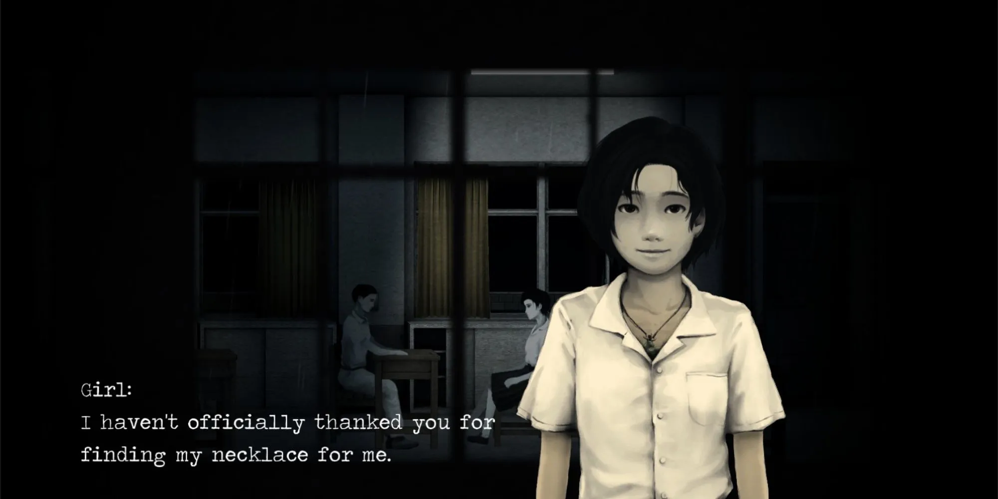 Một cô gái cảm ơn người chơi trong game kinh dị đi màn hình ngang Detention lấy bối cảnh trường học Đài Loan