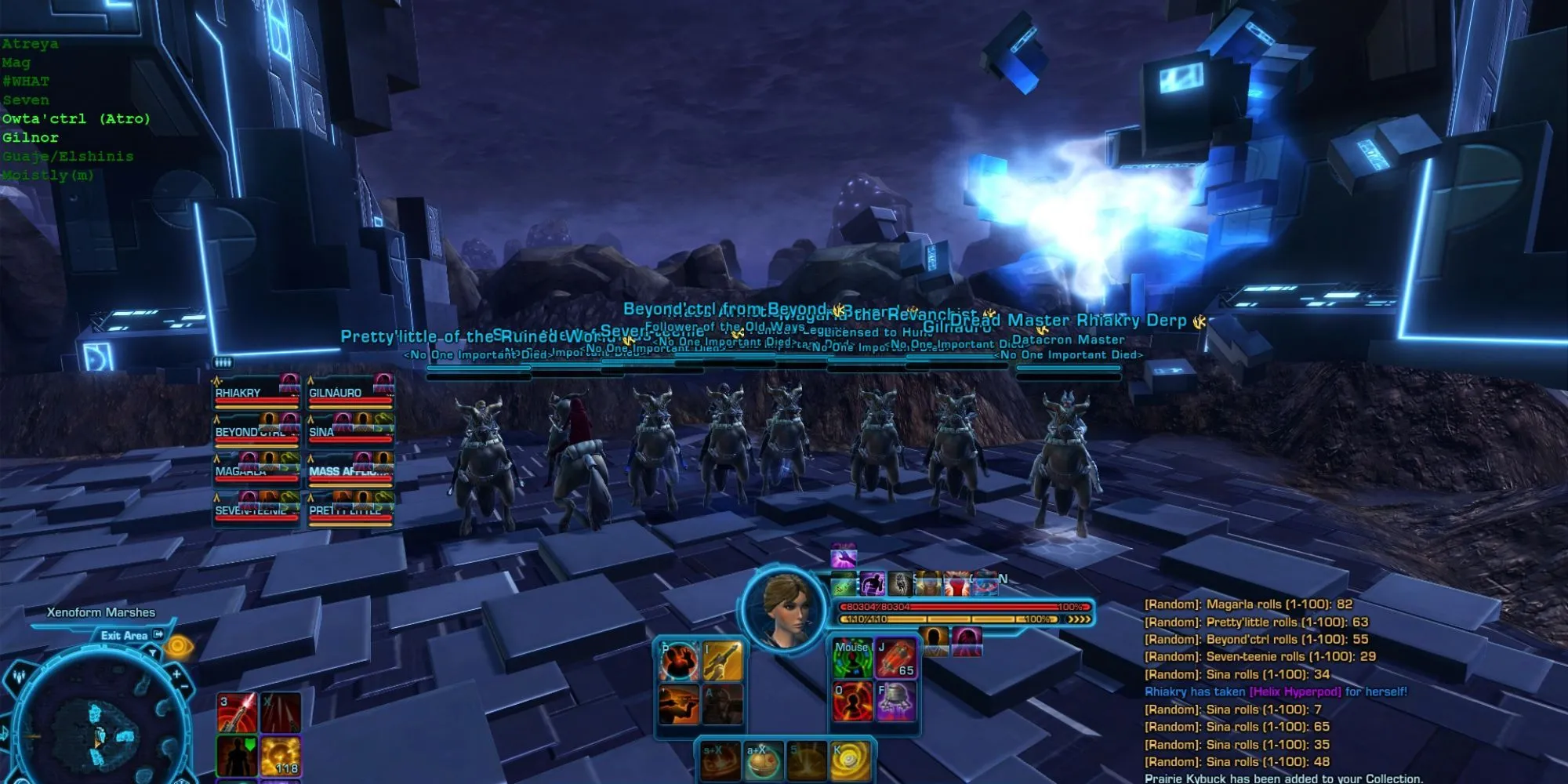Một nhóm người chơi tham gia Operation trong Star Wars: The Old Republic