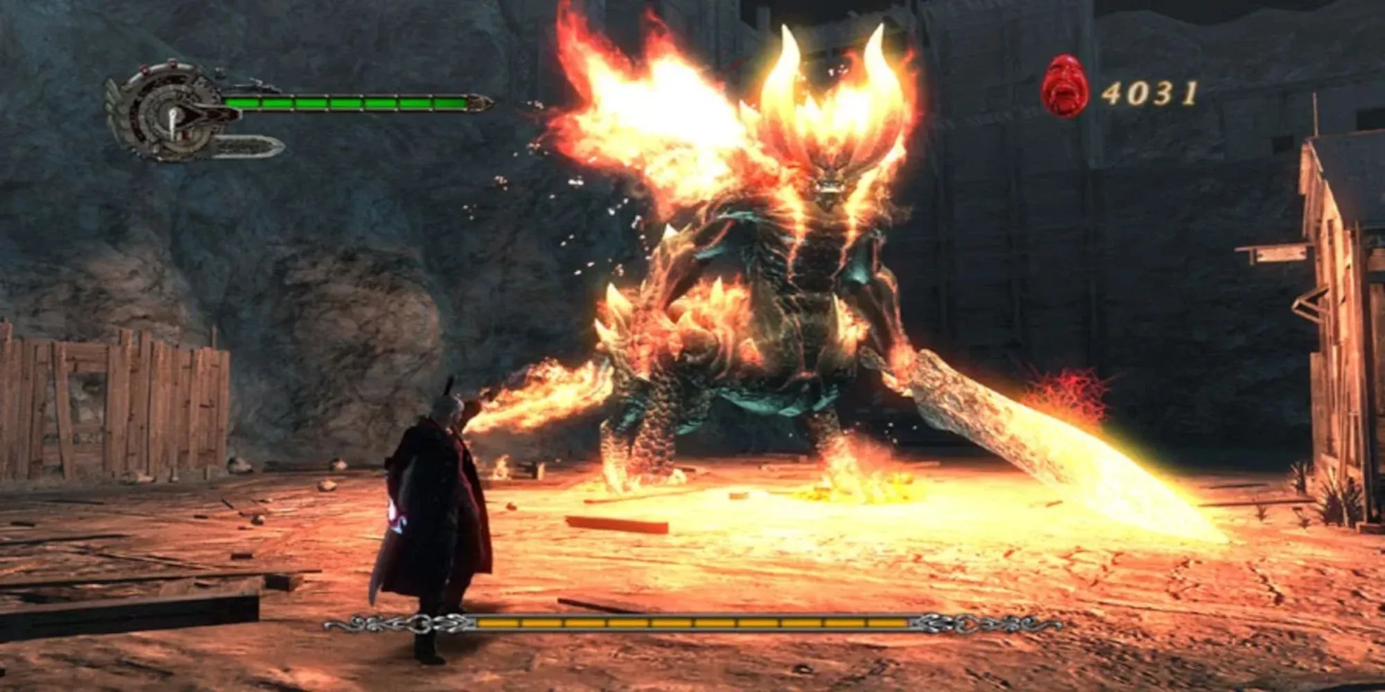 Nero sẵn sàng chiến đấu trong game hành động chặt chém Devil May Cry 4 trên PlayStation 3
