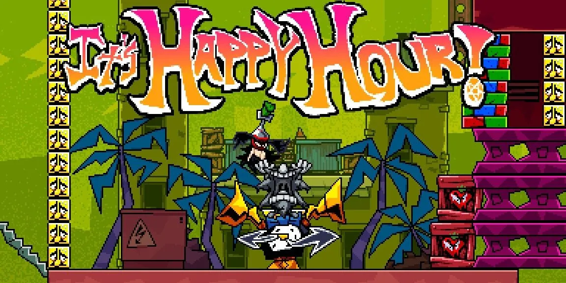 Nhân vật Anton kích hoạt chế độ 'Happy Hour', chuẩn bị cho màn đua tốc độ trong game Antonblast