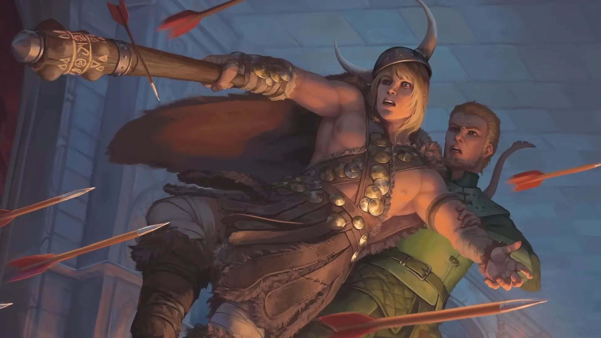 Nhân vật Barbarian và Ranger trong D&amp;D hoạt hình