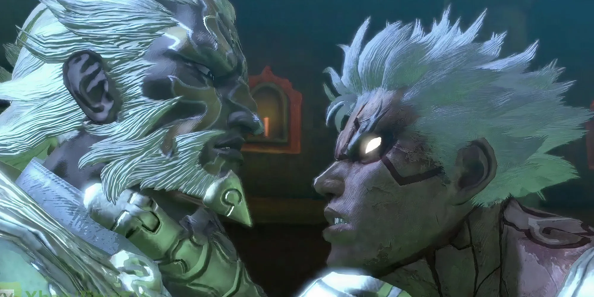 Nhân vật chính Asura trong Asura's Wrath đối đầu với trùm thần Deus