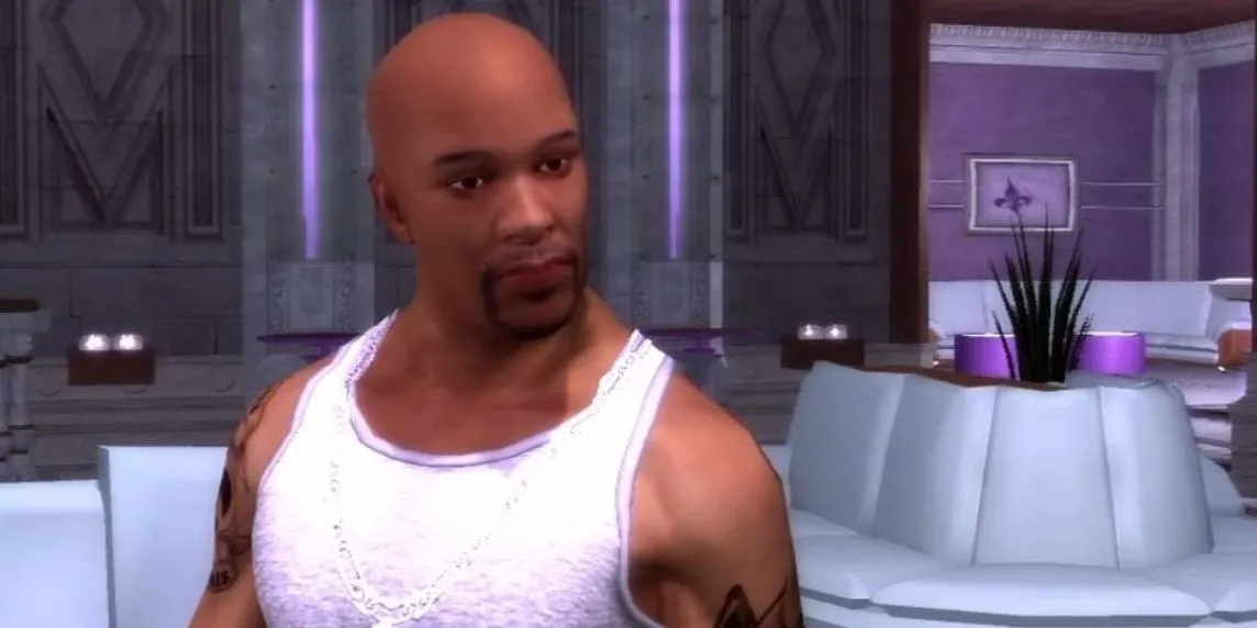 Nhân vật chính của Saints Row 2 tạo dáng