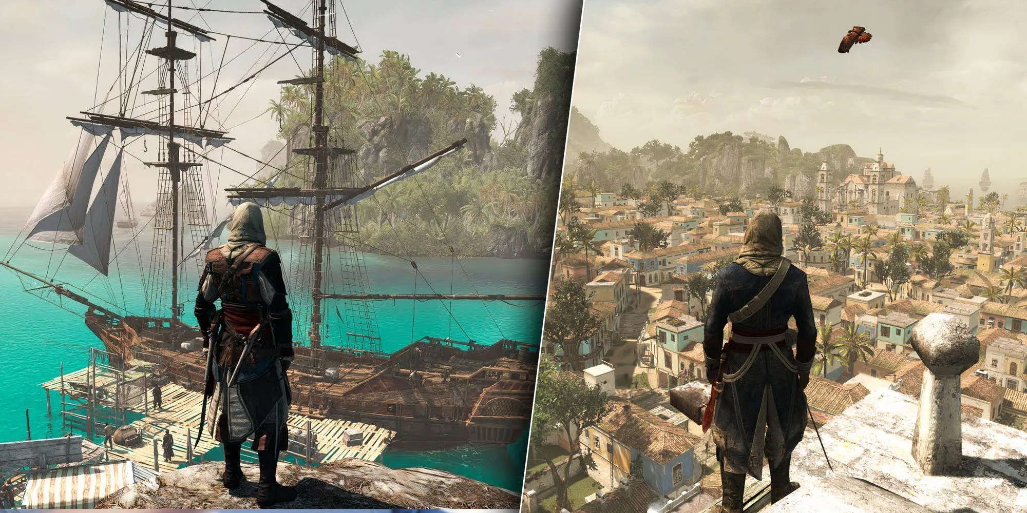 Nhân vật chính Edward Kenway trong trận hải chiến hoành tráng của Assassin’s Creed IV Black Flag trên PS3