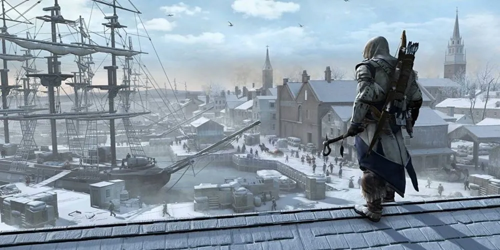 Nhân vật chính Ratonhnhaké:ton (Connor) trong Assassin's Creed III, khám phá bối cảnh thời kỳ thuộc địa Mỹ