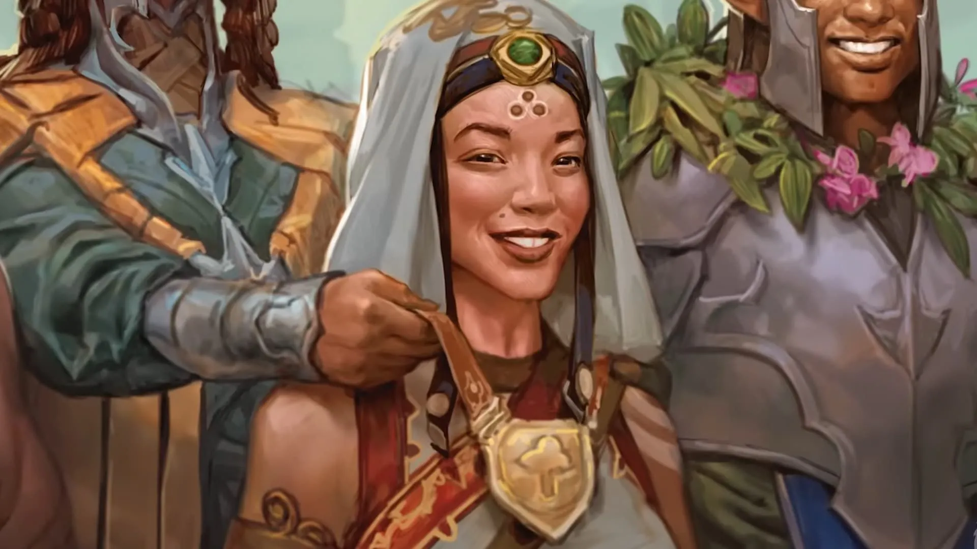 Nhân vật Cleric trong Dungeons &amp; Dragons minh họa subclass Life Domain