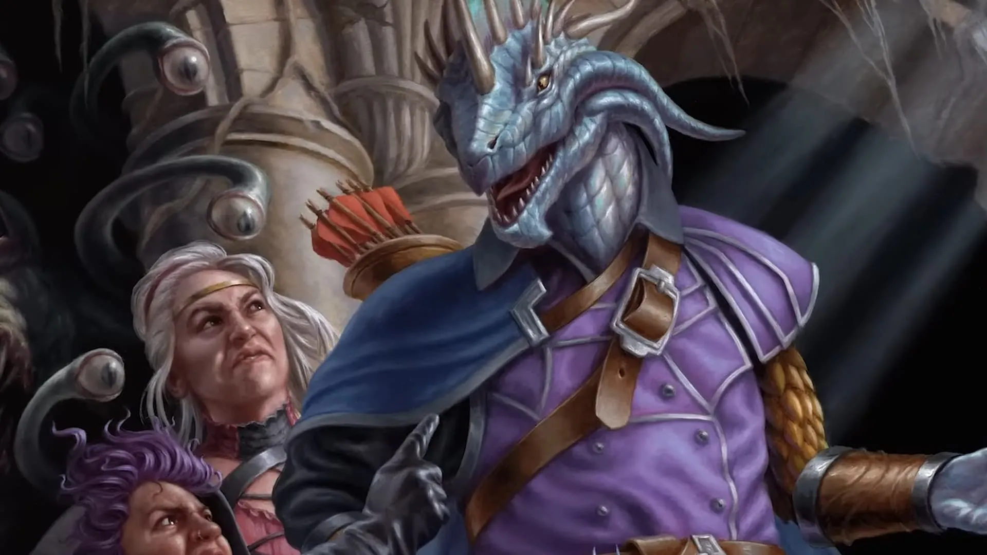 Nhân vật Dragonborn Bard minh họa trong Dungeons &amp; Dragons
