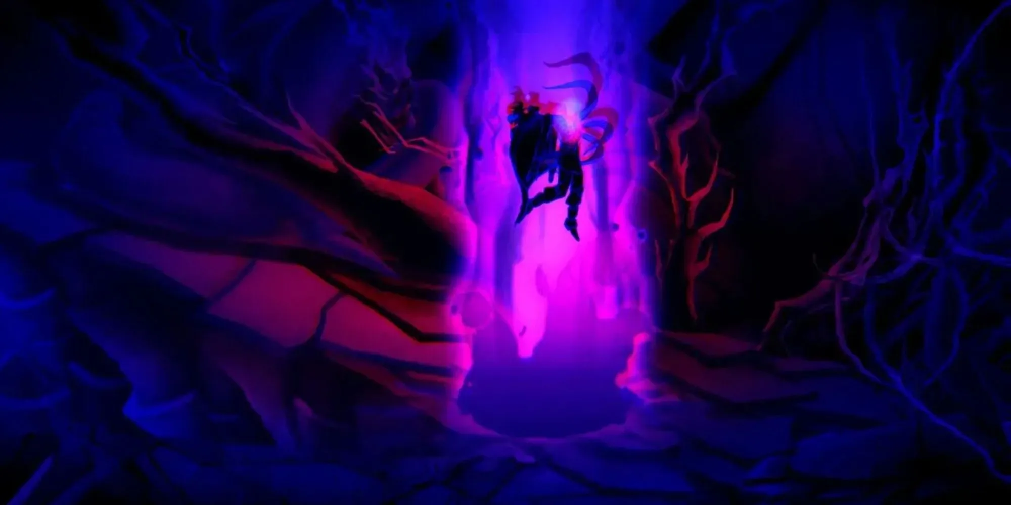Nhân vật Eshe đối mặt với sinh vật Eldritch trong Sundered Eldritch Edition
