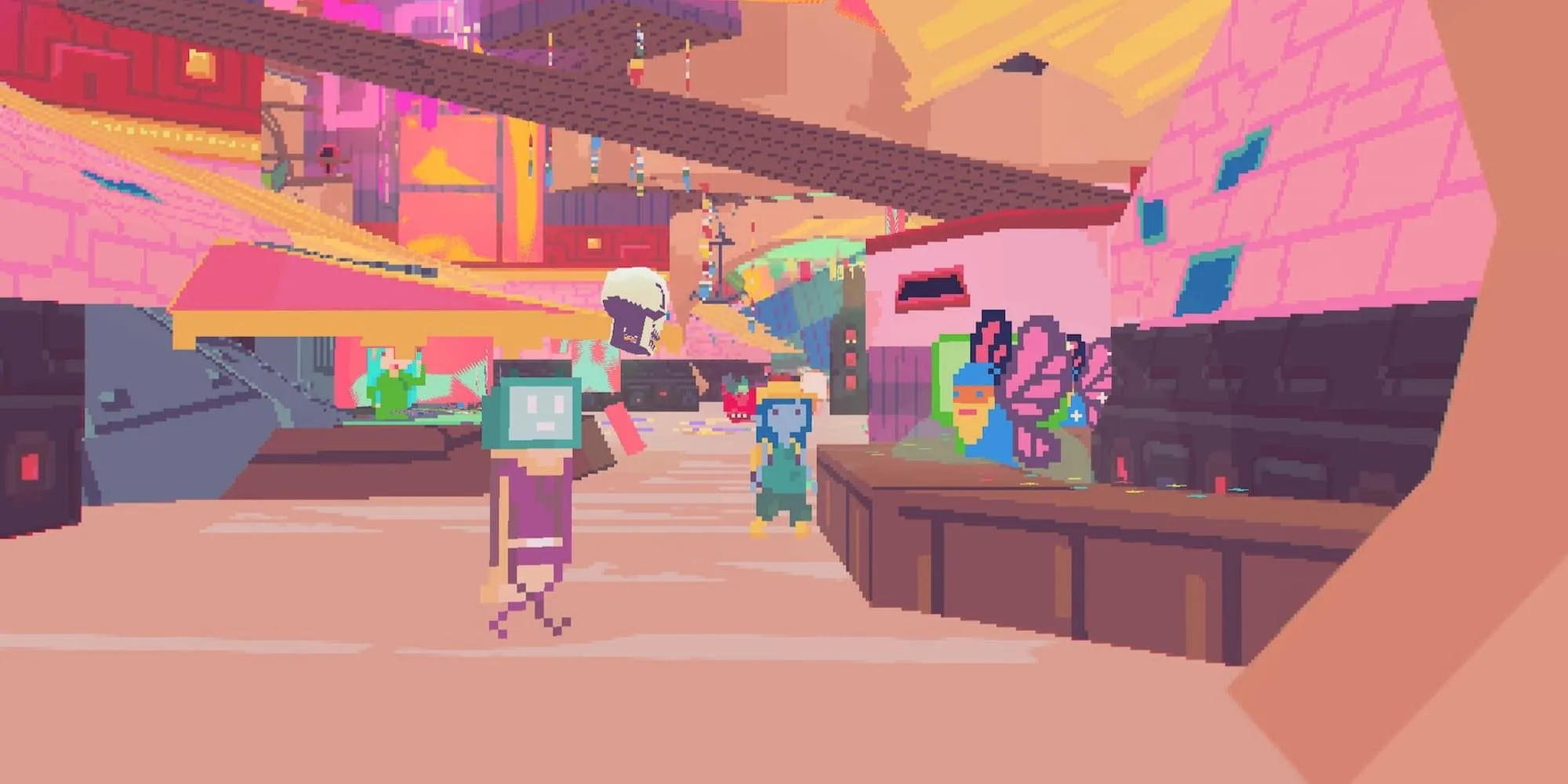 Nhân vật người quét dọn trong game sci-fi dystopia Diaries of a Spaceport Janitor