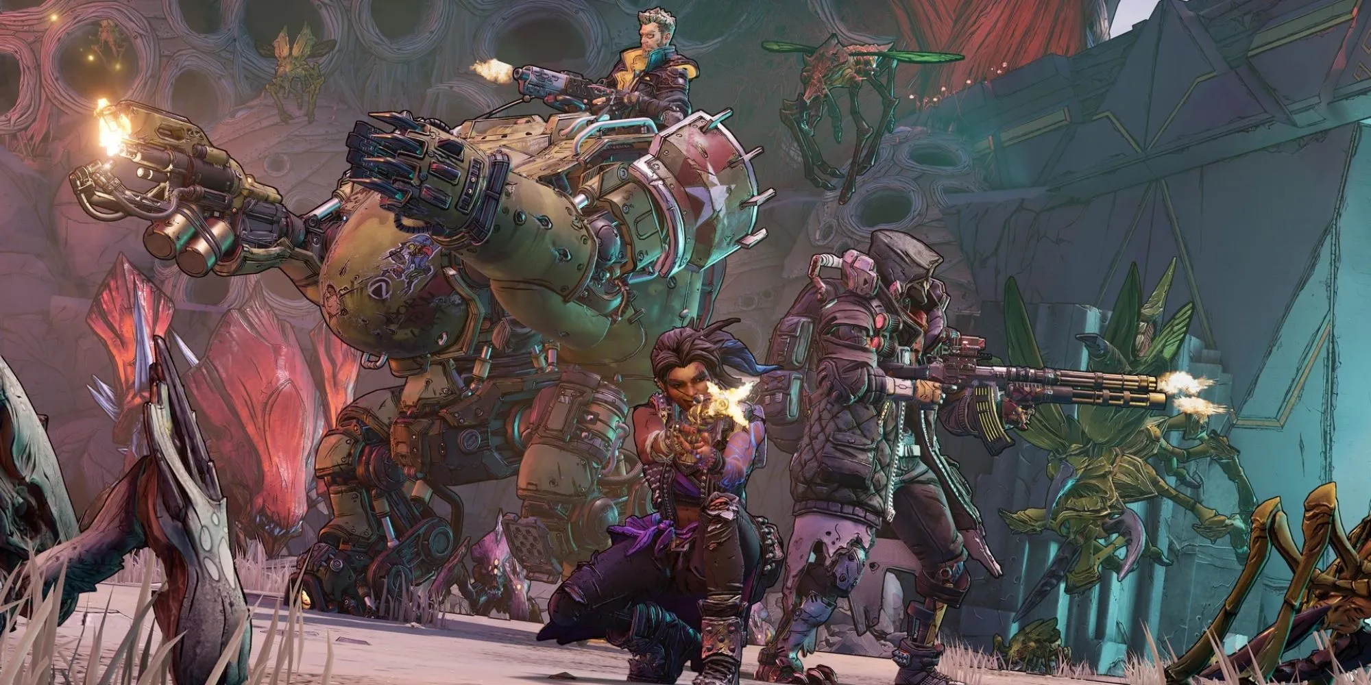 Nhân vật sử dụng kỹ năng trong Borderlands 3, chiến đấu chống lại kẻ địch