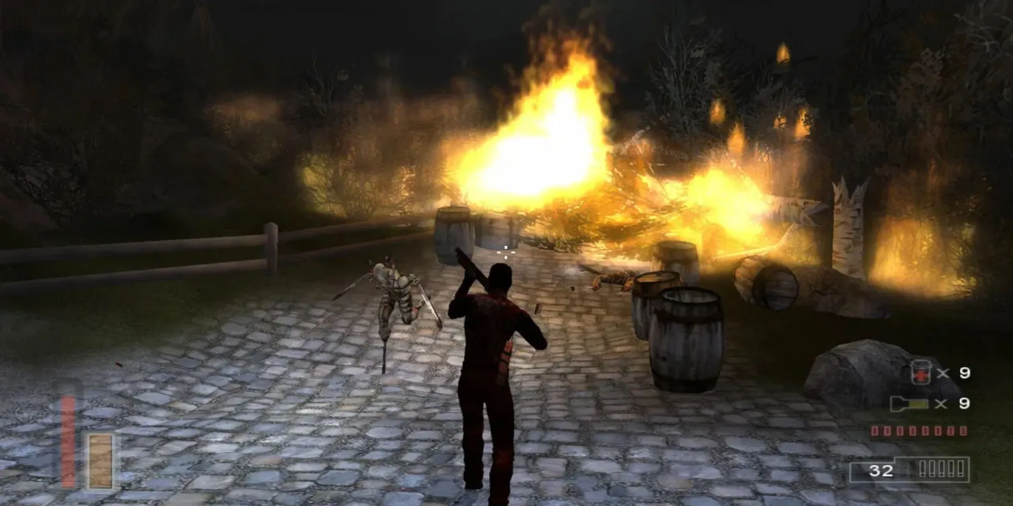 Nhân vật Torque hóa thân thành quái vật đầy ghê rợn trong game kinh dị The Suffering.