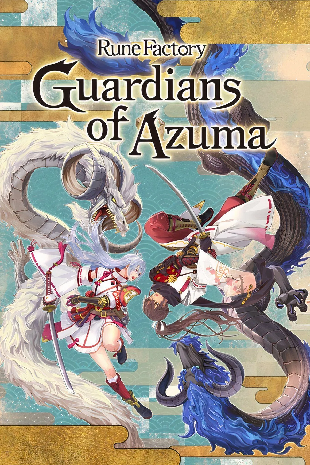 Nhiều hình ảnh gameplay Rune Factory Guardians Of Azuma, bao gồm cảnh chiến đấu, trồng trọt và giao tiếp.