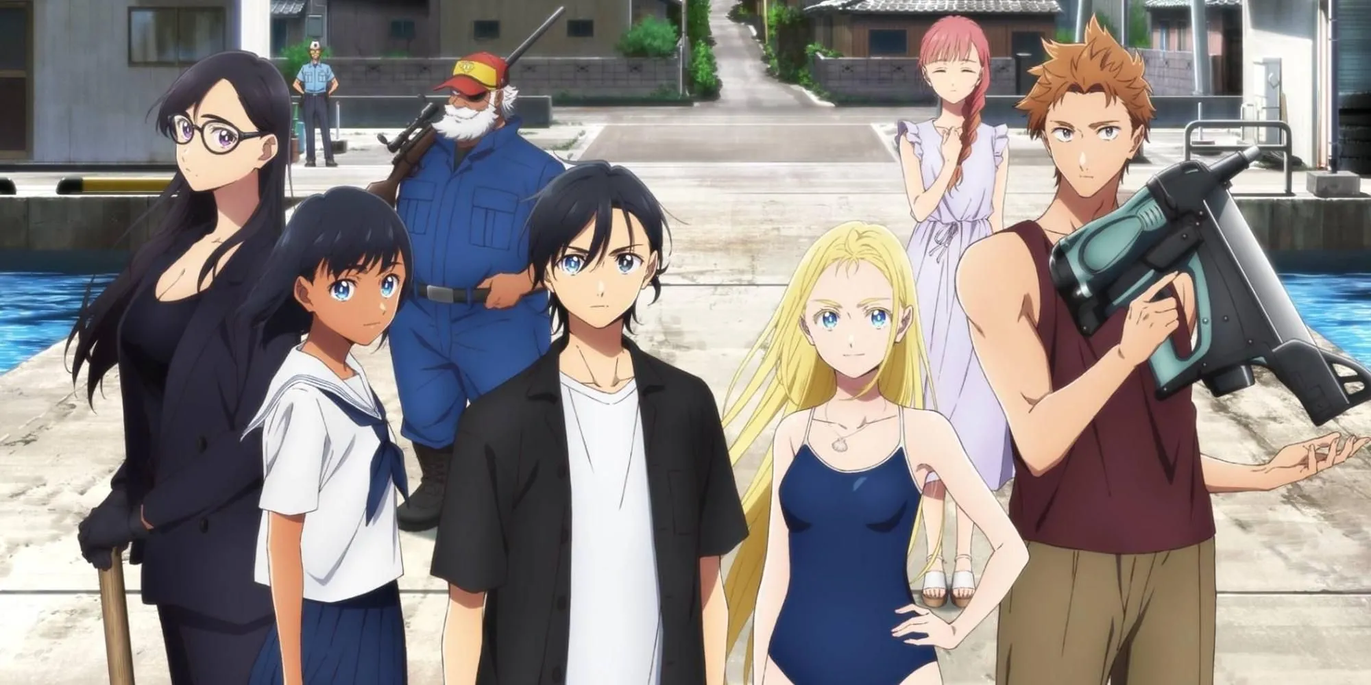 Nhóm nhân vật chính trong anime Summer Time Rendering chuẩn bị đối mặt với những bí ẩn trên đảo.