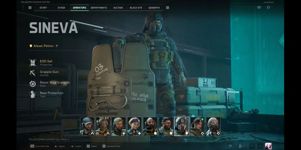 Operator Sineva Delta Force sử dụng khiên chắn