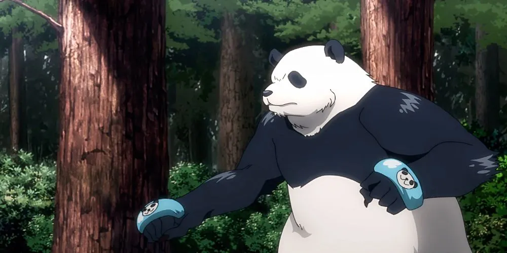 Panda với vẻ mặt nghiêm túc trong Jujutsu Kaisen