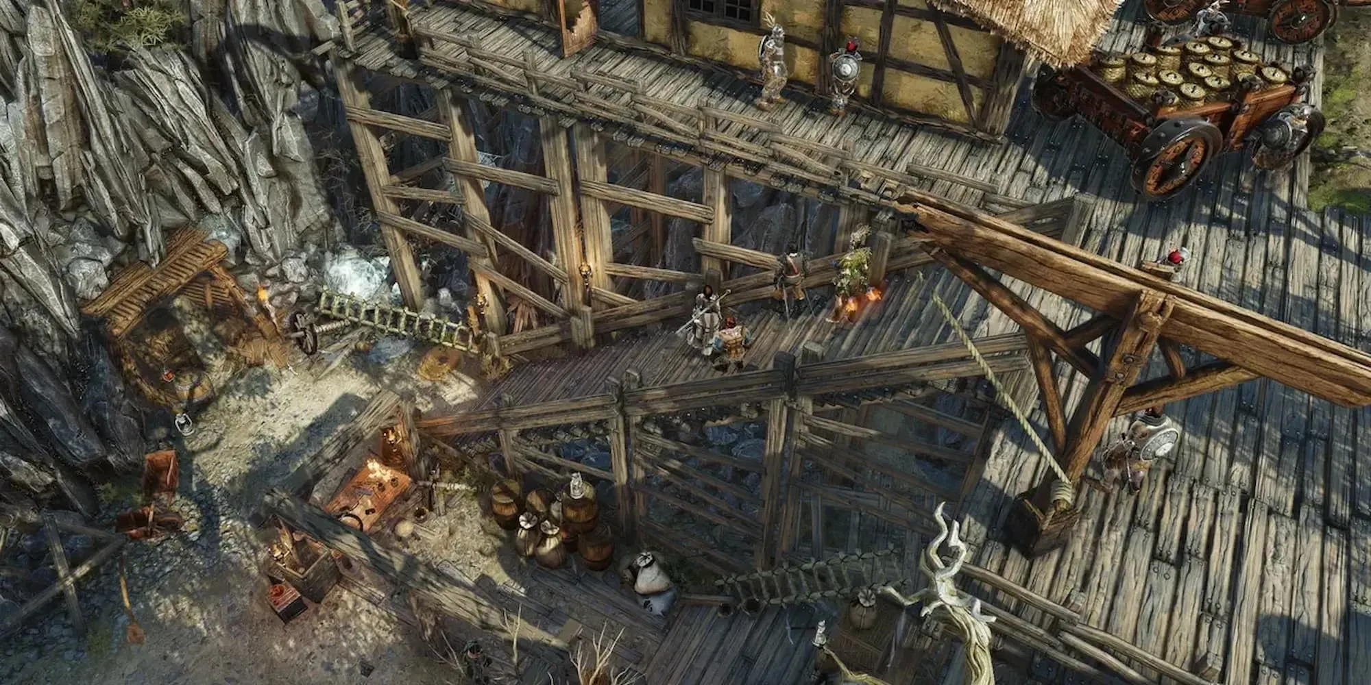 Pháo đài gỗ kiên cố trong Divinity Original Sin 2, bối cảnh cho những trận chiến chiến thuật