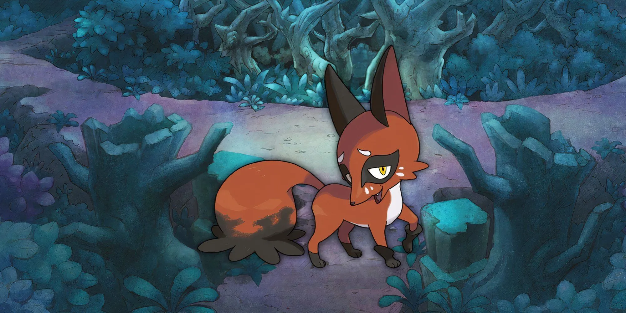 Pokemon Nickit màu đỏ, có túi đựng đồ ở đuôi, tai lớn và giày nhỏ