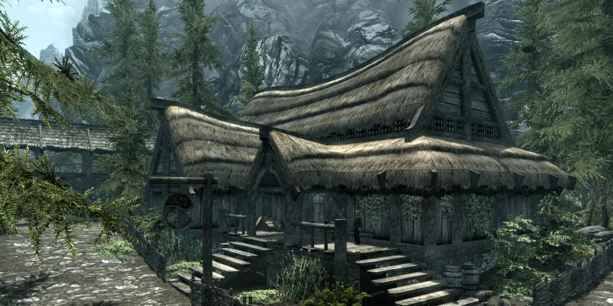 Quán trọ Sleeping Giant Inn tại Riverwood trong game The Elder Scrolls V: Skyrim