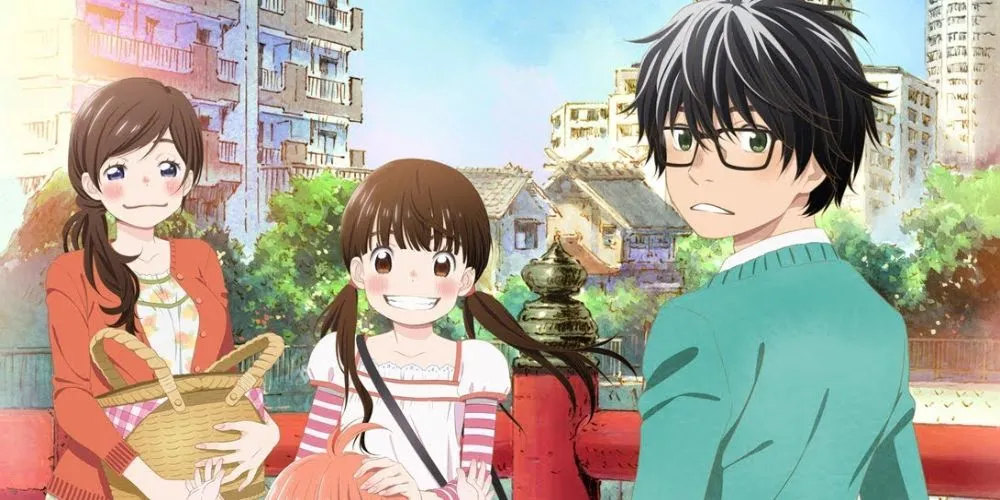 Rei Kiriyama ngồi cô đơn trước bàn cờ shogi, thể hiện sự trầm tư và gánh nặng tâm lý trong March Comes in Like a Lion
