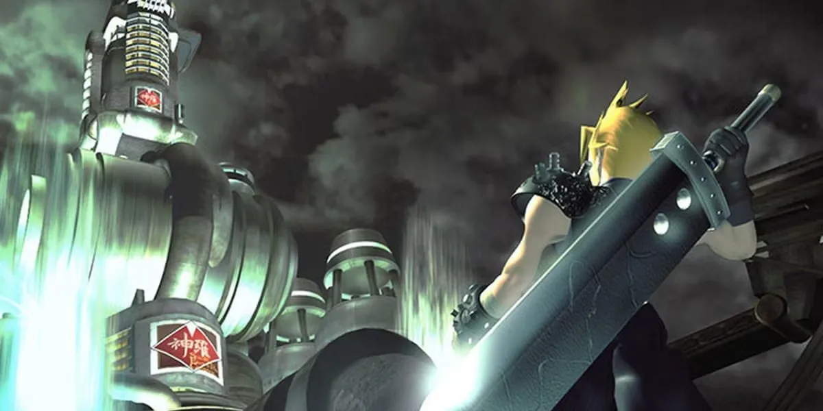 Sephiroth, nhân vật phản diện chính của Final Fantasy 7, với đôi cánh và thanh kiếm dài