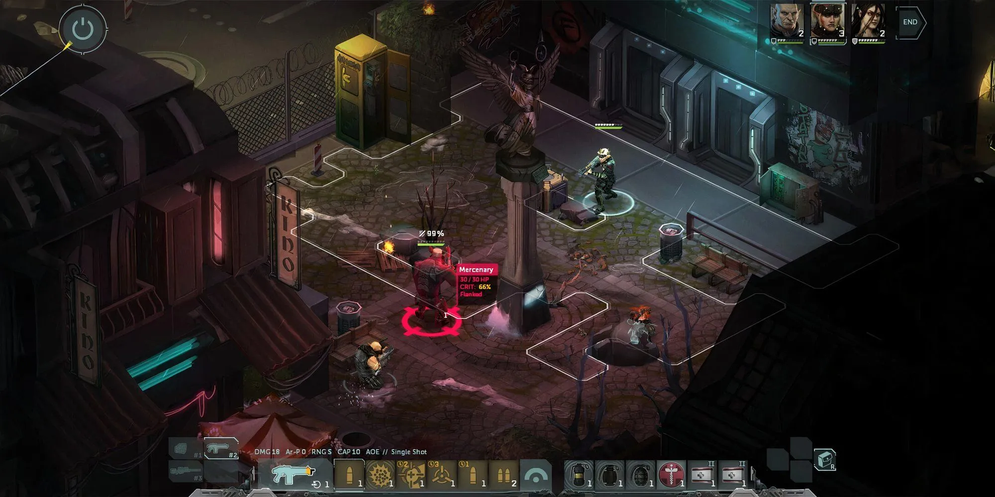 Shadowrun Dragonfall combat scene