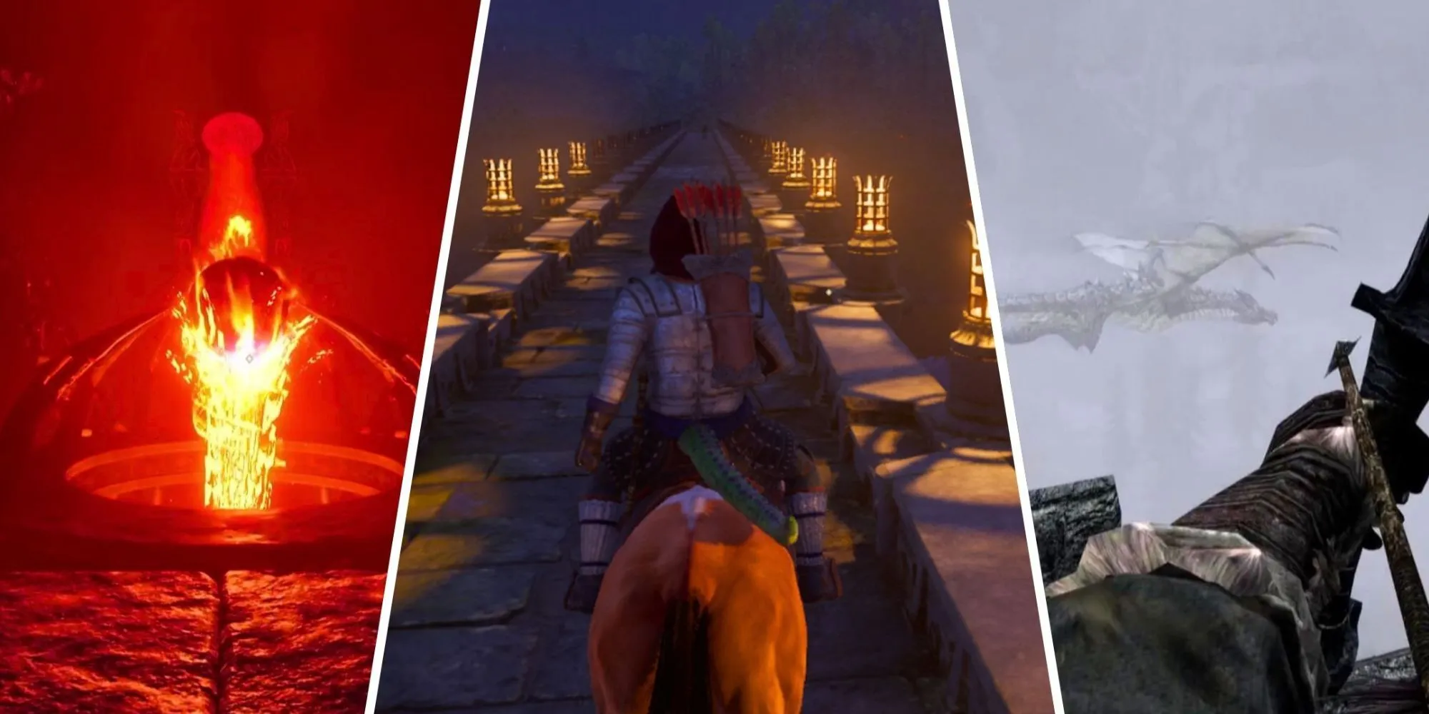 &quot;So sánh hình ảnh giữa The Elder Scrolls IV Oblivion Remastered và Skyrim.&quot;