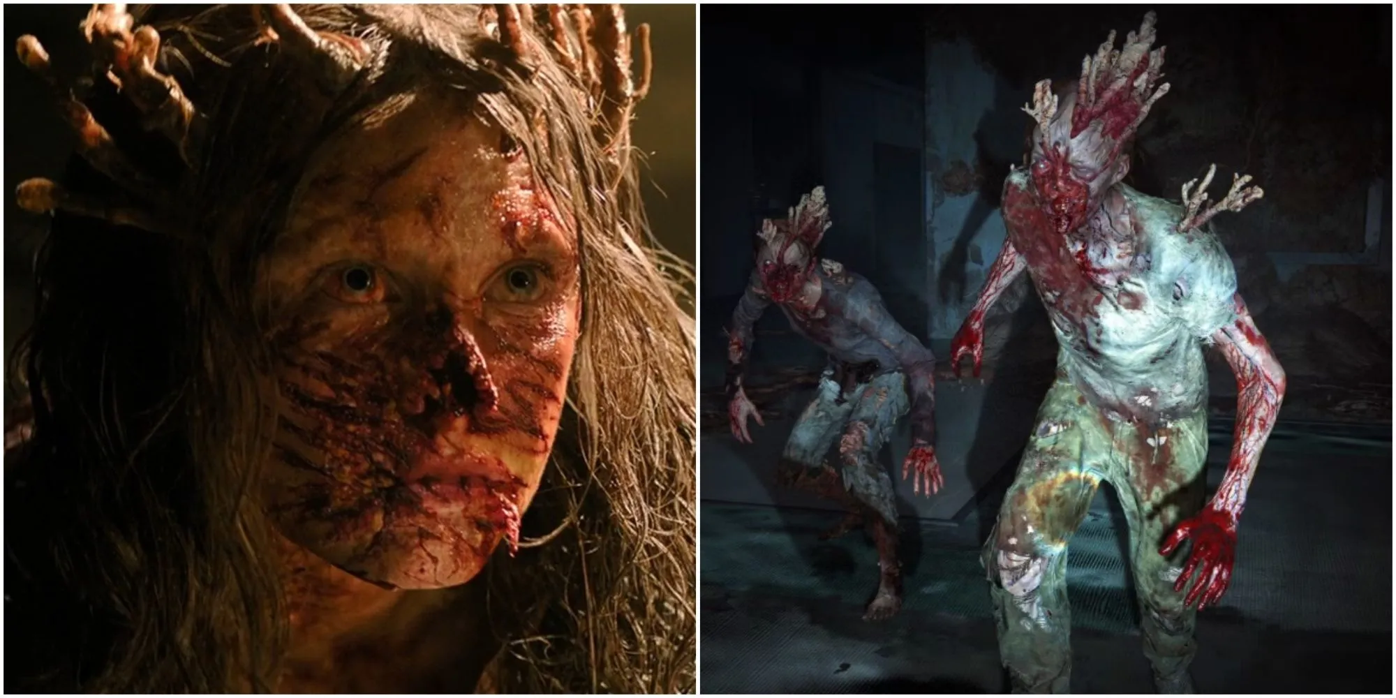 So sánh hình ảnh Stalker trong game The Last of Us Part 2 và tạo hình đáng sợ của chúng trong series HBO