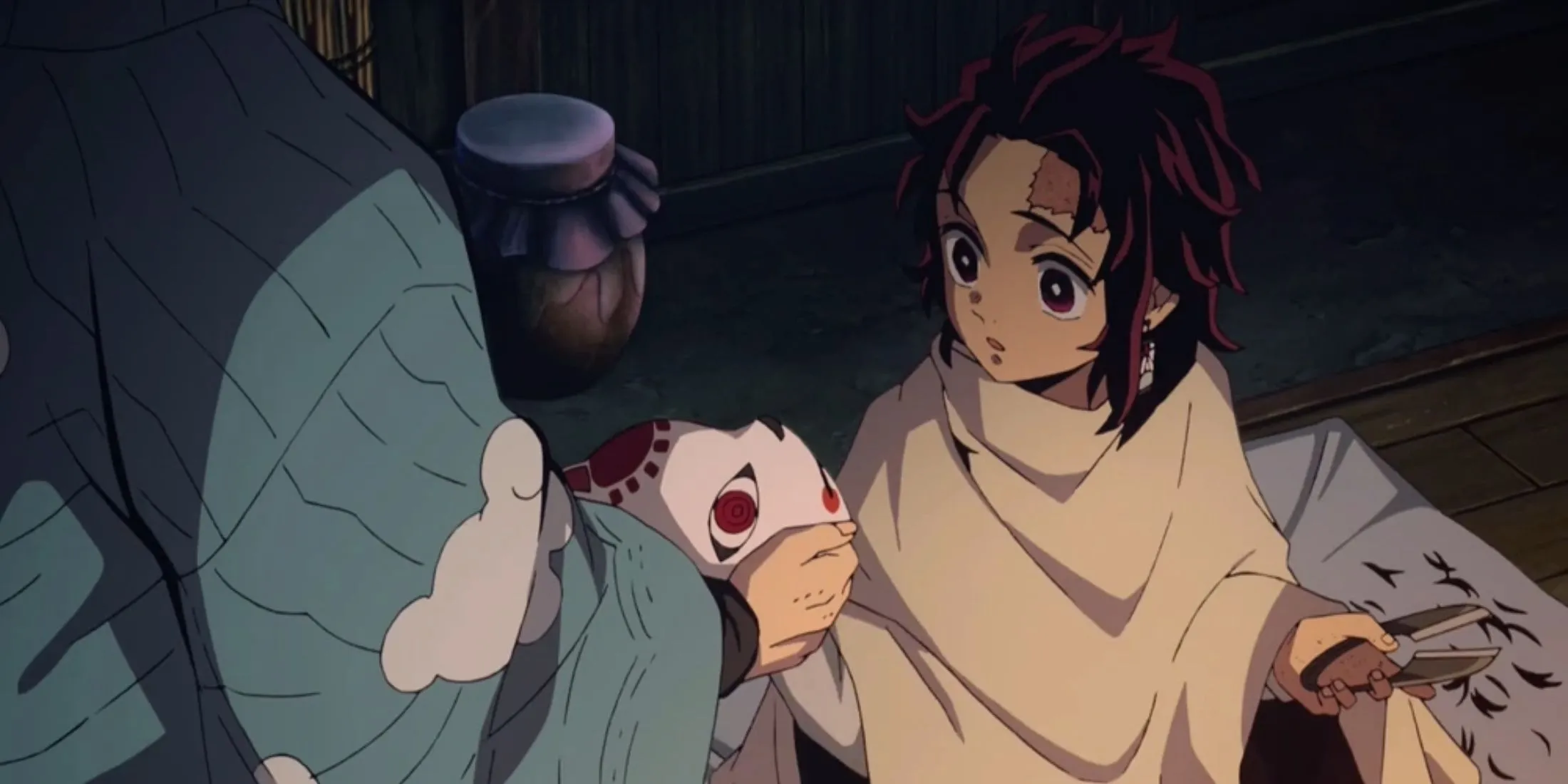 Tanjiro nhận mặt nạ sau Lựa Chọn Cuối Cùng trong Demon Slayer