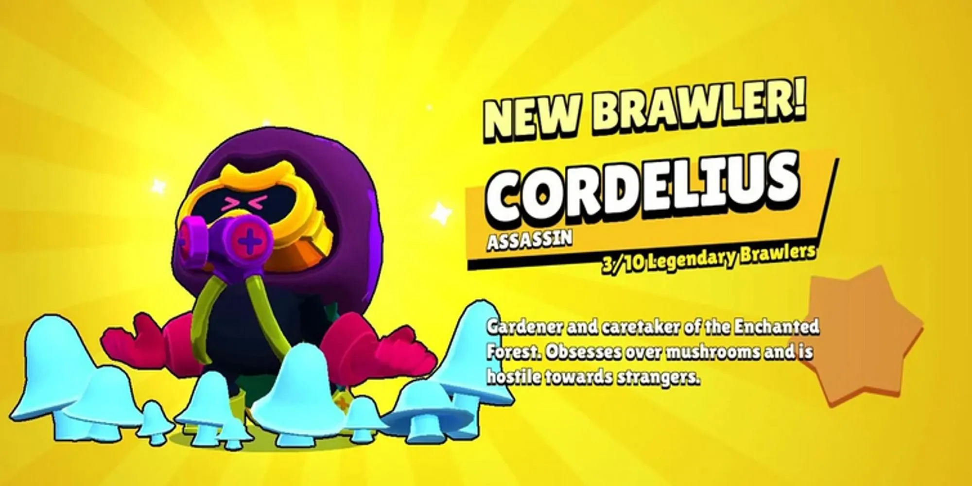 Thiết kế nhân vật Brawler Cordelius (concept) trong Brawl Stars.