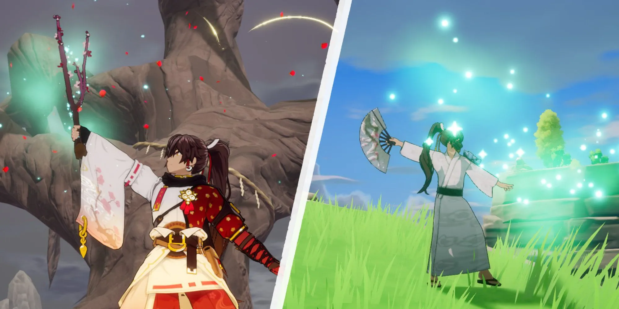 Thực hiện Vũ Điệu Kết Nối (Dance of Bonds) bằng Cành Mận hoặc Quạt Thiêng trong Rune Factory: Guardians of Azuma