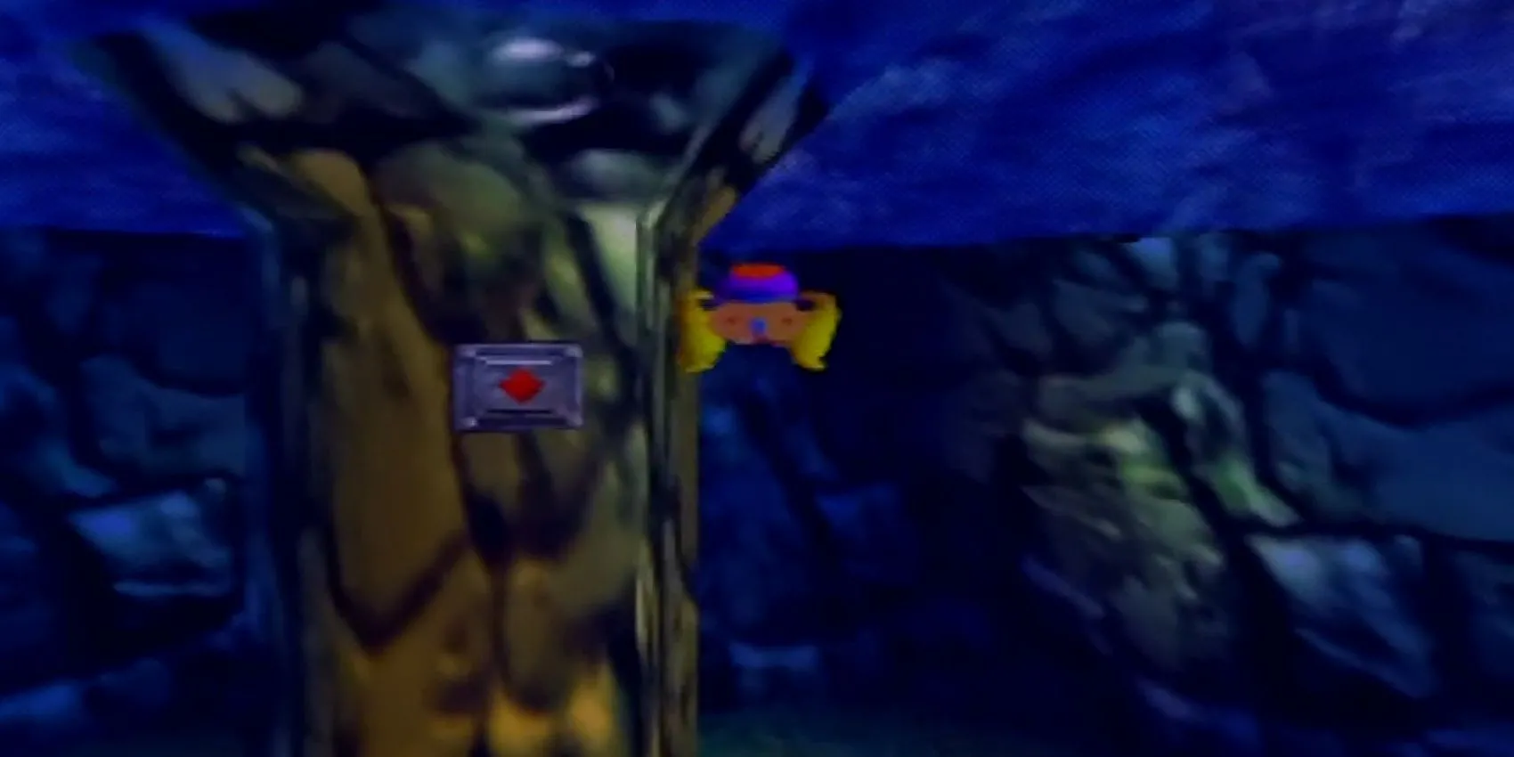 Tiny Kong bơi dưới nước trong màn Gloomy Galleon của Donkey Kong 64
