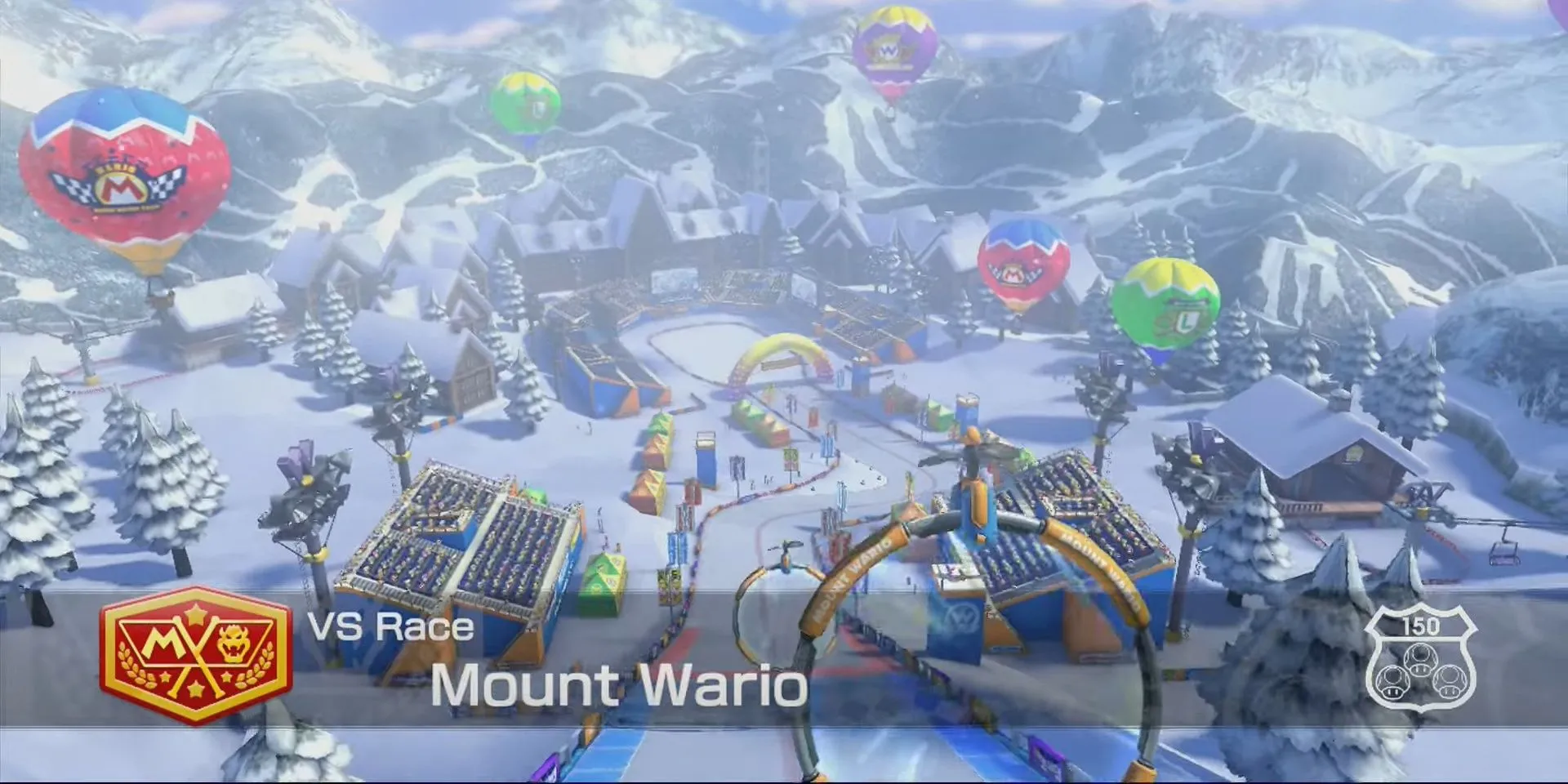 Tổng quan đường đua Mount Wario trong Mario Kart 8 Deluxe