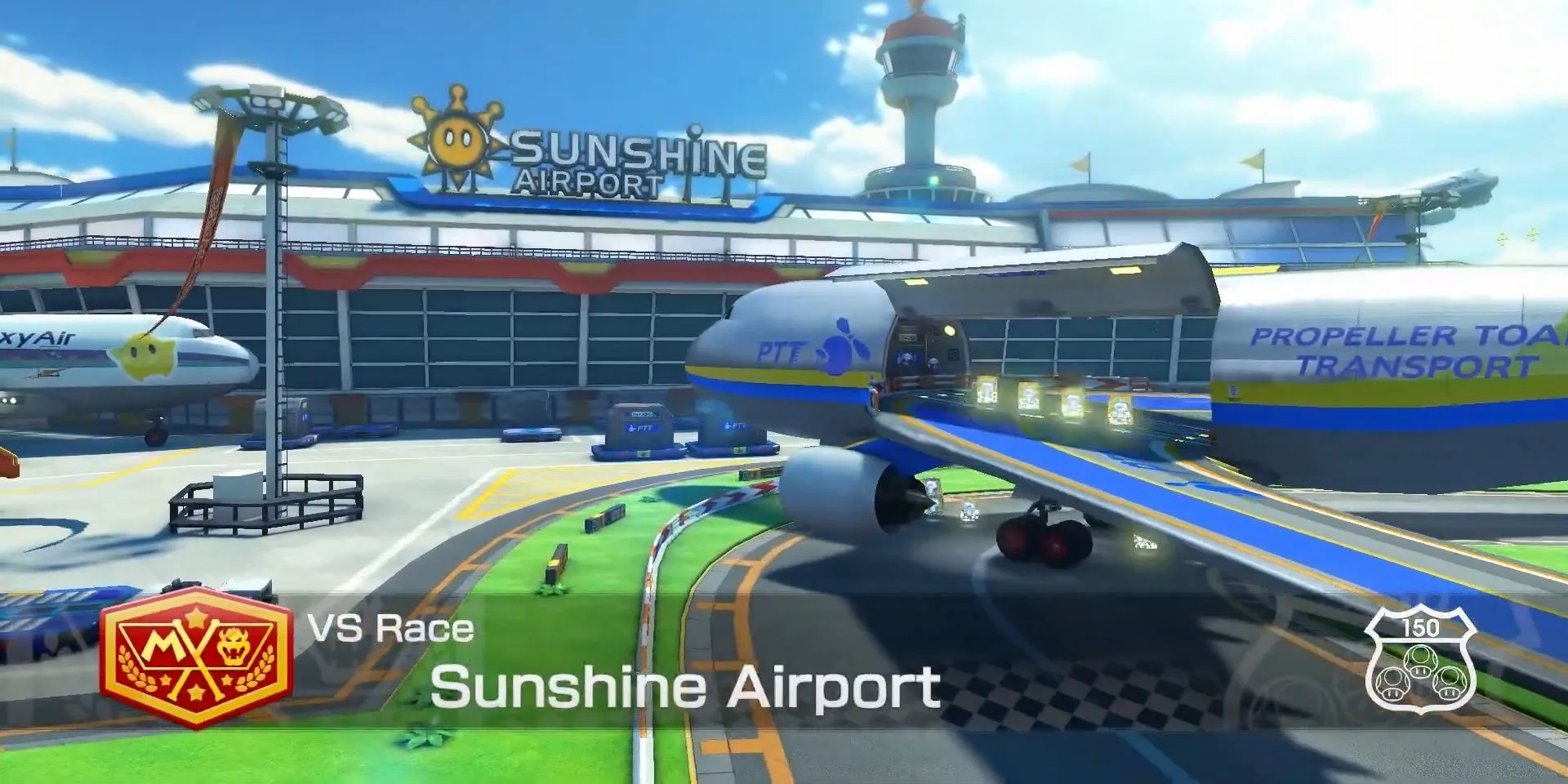 Tổng quan đường đua Sunshine Airport trong Mario Kart 8 Deluxe