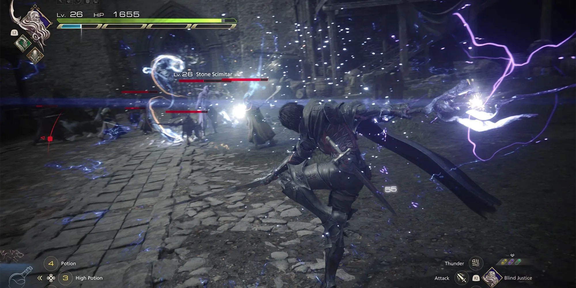 Tứ trụ Clive, Jill, Torgal và Cid trong Final Fantasy 16