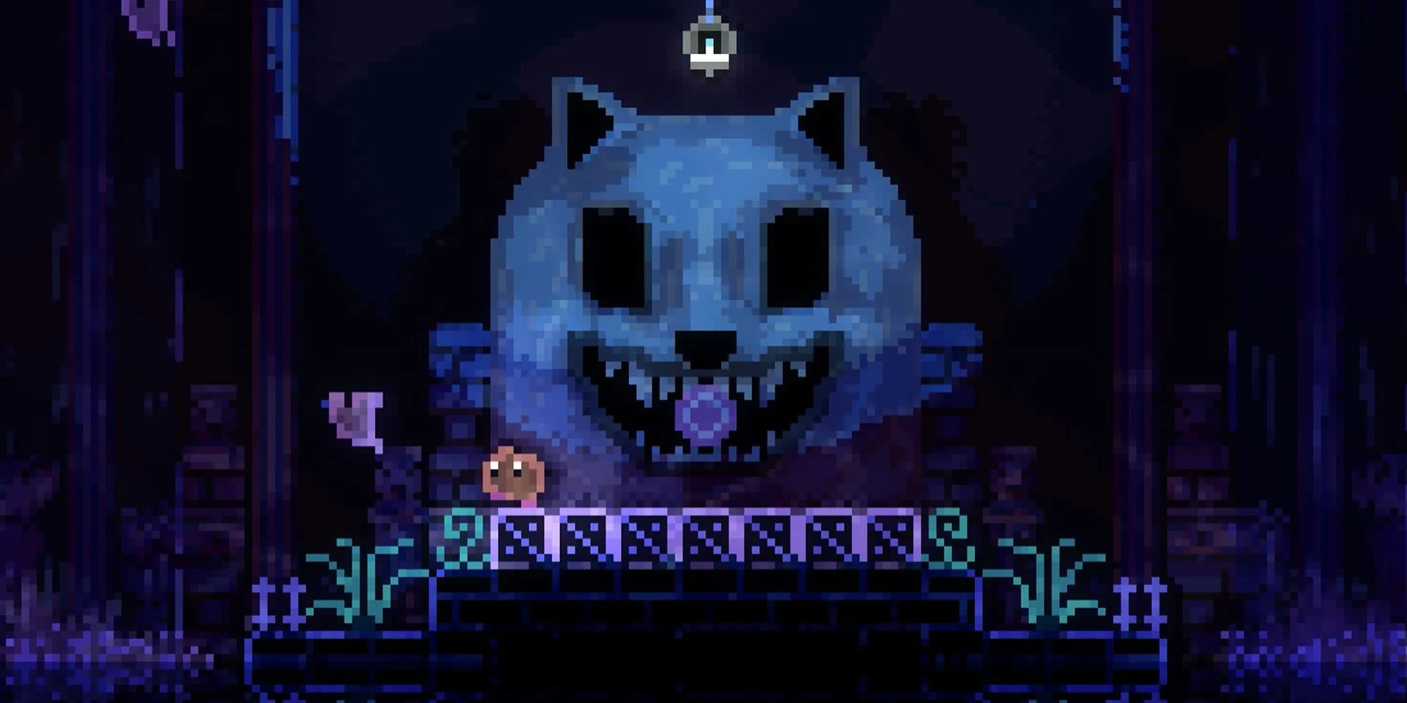 Tượng sói trong thế giới pixel của Animal Well