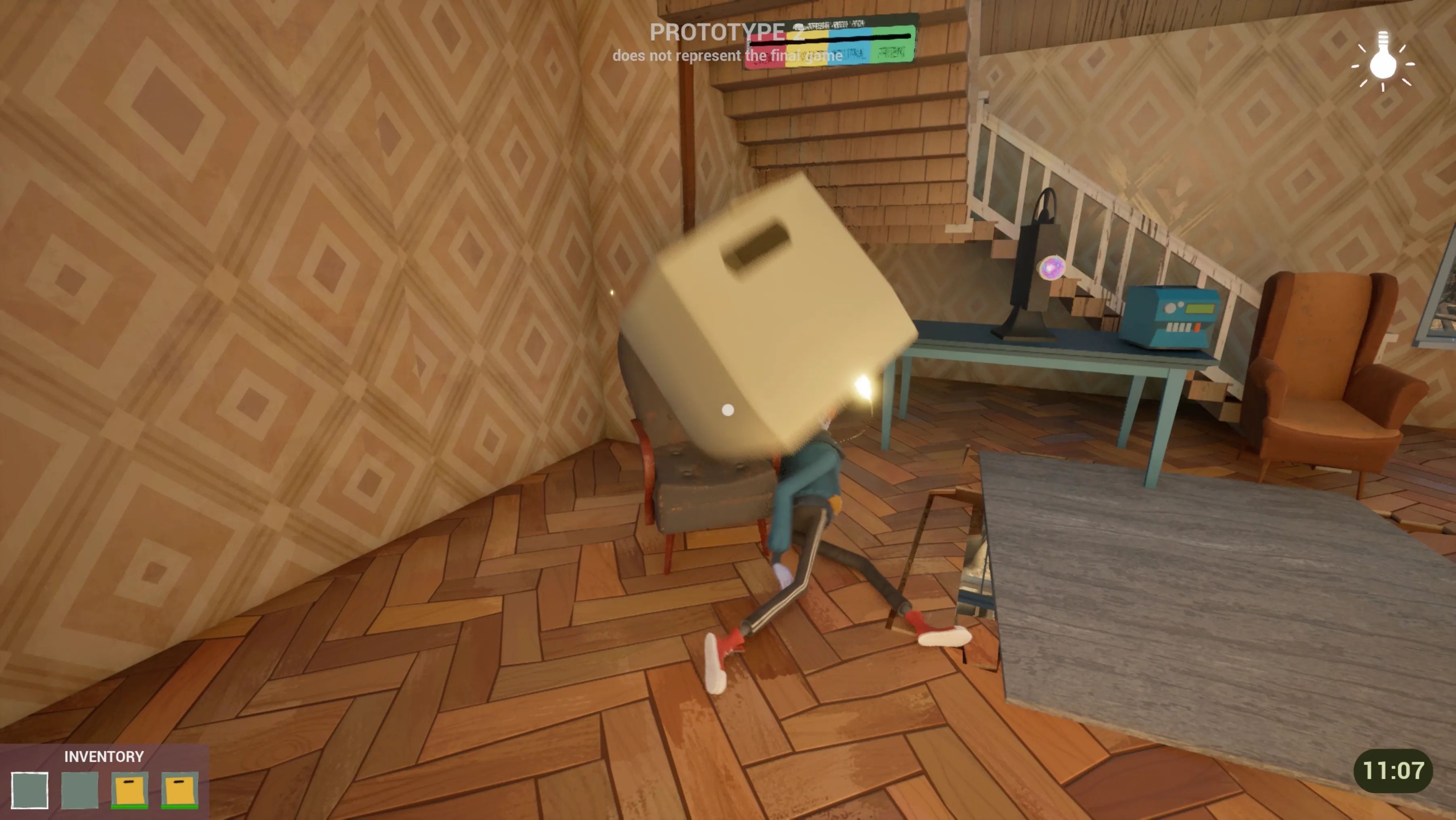 Tương tác với đồ vật để giải câu đố trong Hello Neighbor 3