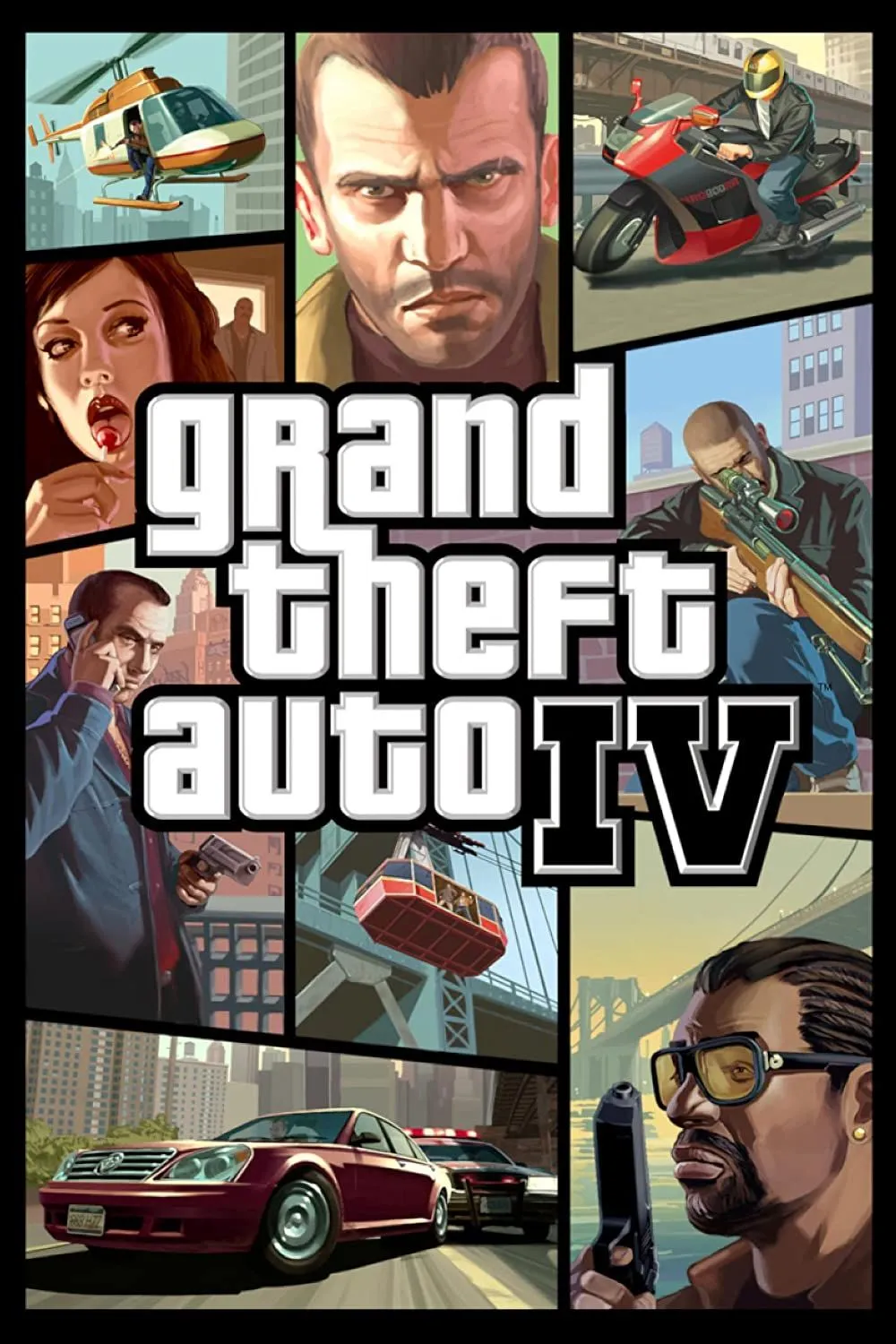 Ảnh bìa game Grand Theft Auto 4, giới thiệu về tựa game huyền thoại của Rockstar Games