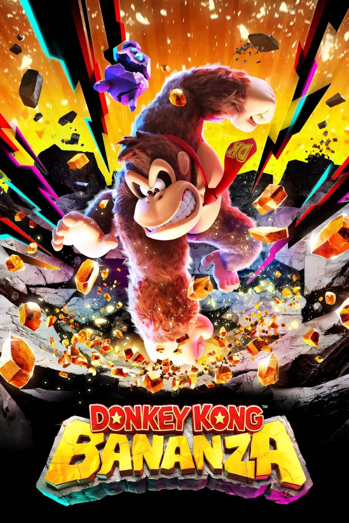 Artwork chính thức của Donkey Kong Bananza, hé lộ phong cách đồ họa và thiết kế mới mẻ