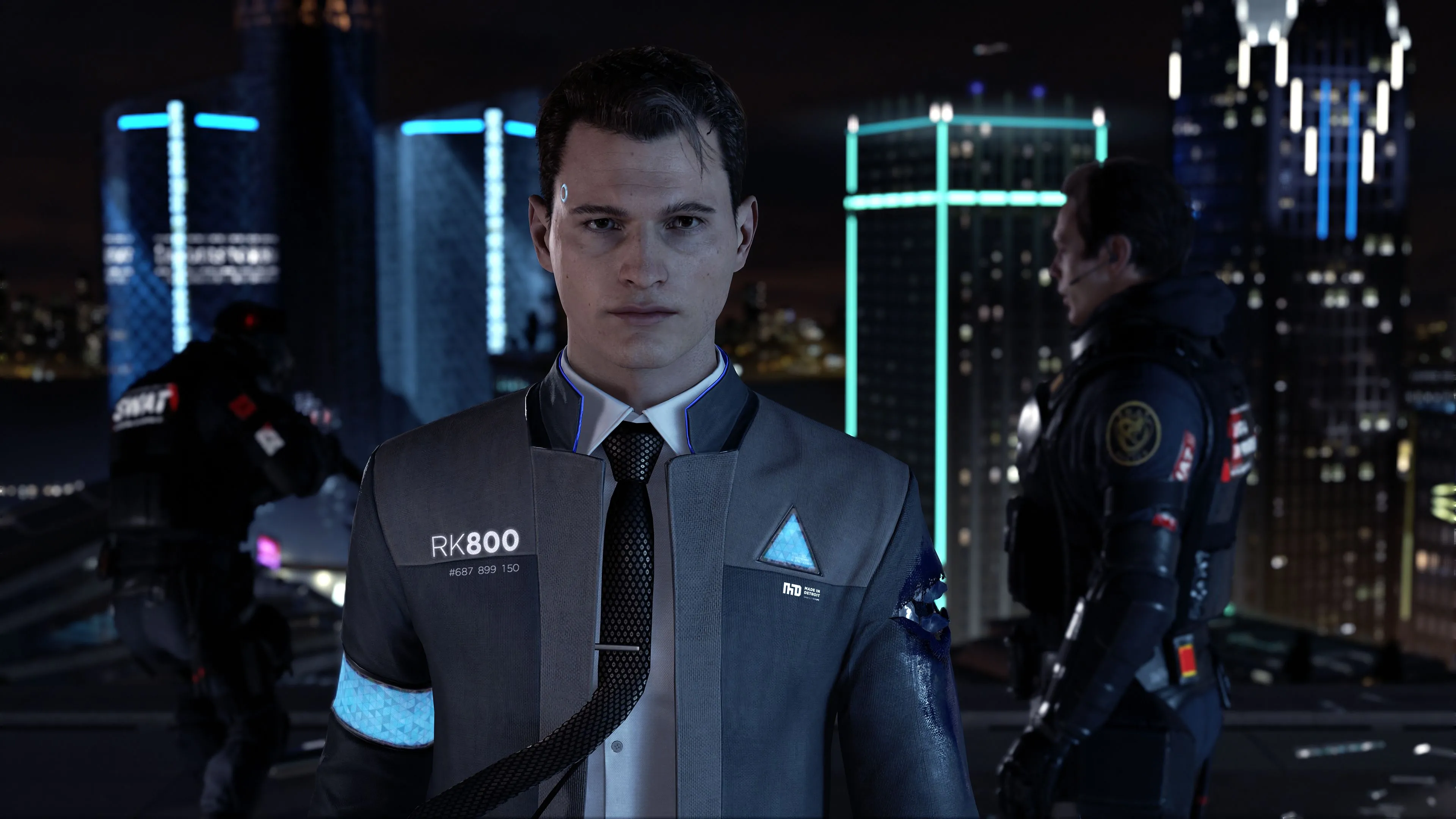 Cảnh trong game Detroit: Become Human, một trong những tựa game từng bị Collective Shout nhắm đến.