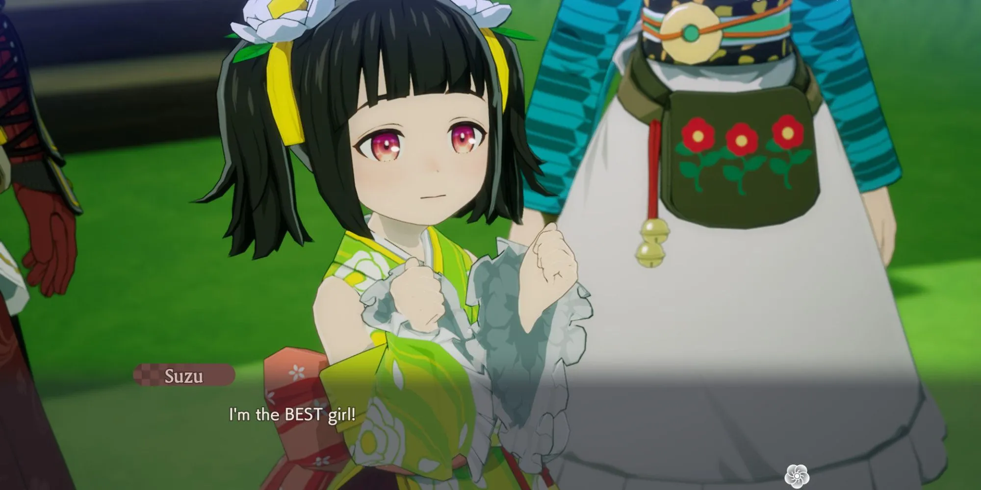 Chân dung nhân vật Suzu trong Rune Factory Guardians of Azuma, một trong những NPC có thể kết bạn hoặc hẹn hò.