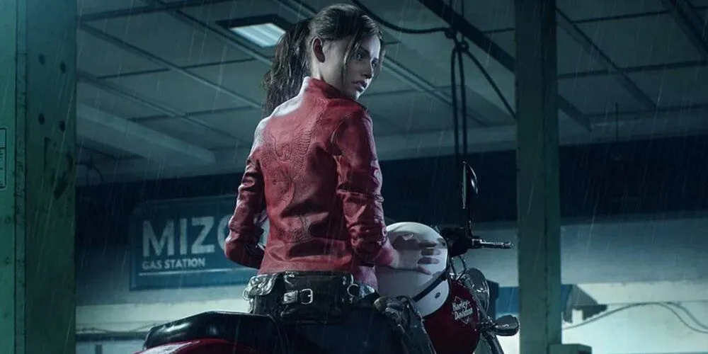 Claire Redfield trên xe máy, một khoảnh khắc trong Resident Evil 2 Remake